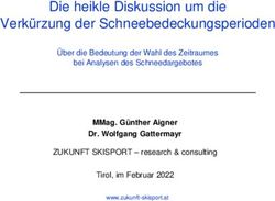 Die heikle Diskussion um die Verk&uuml;rzung der Schneebedeckungsperioden