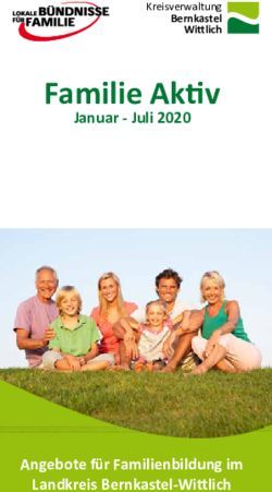 Familie Aktiv Januar - Juli 2020 - Angebote f&uuml;r Familienbildung im Landkreis Bernkastel-Wittlich - Kreisverwaltung Bernkastel Wittlich