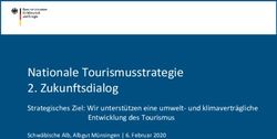 Nationale Tourismusstrategie 2. Zukunftsdialog - Strategisches Ziel: Wir unterst&uuml;tzen eine umwelt- und klimavertr&auml;gliche Entwicklung des Tourismus ...