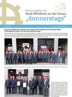 "donnerstags" Stadt M&uuml;hlheim an der Donau - Mitteilungsblatt der - Stadt M&uuml;hlheim an der Donau