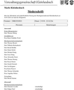 Niederschrift - Kleinheubach