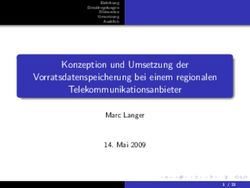 Konzeption und Umsetzung der Vorratsdatenspeicherung bei einem regionalen Telekommunikationsanbieter