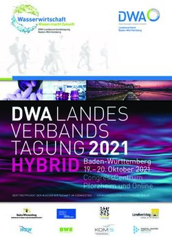 DWALANDES VERBANDS TAGUNG 2021 - HYBRID Baden-W&uuml;rttemberg 19.-20. Oktober 2021 - DWA ...