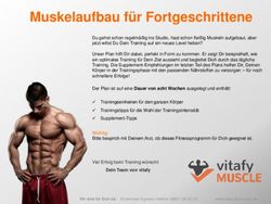 Muskelaufbau f&uuml;r Fortgeschrittene