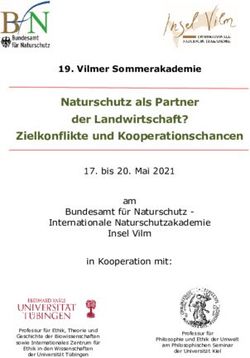 NATURSCHUTZ ALS PARTNER DER LANDWIRTSCHAFT? ZIELKONFLIKTE UND KOOPERATIONSCHANCEN - BFN