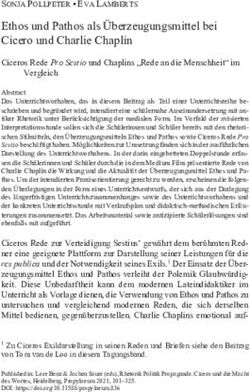 Ethos und Pathos als &Uuml;berzeugungsmittel bei Cicero und Charlie Chaplin