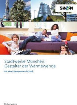 Stadtwerke München: Gestalter der Wärmewende - Für eine klimaneutrale Zukunft - M / Fernwärme - Stadtwerke München