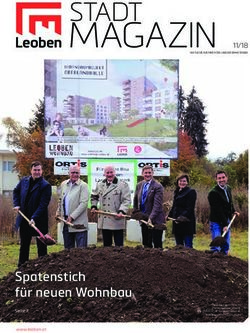 STADT MAGAZINAMTLICHE NACHRICHTEN UND INFORMATIONEN - Spatenstich für neuen Wohnbau - Stadt Leoben
