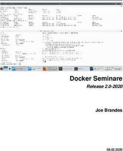 Docker Seminare Release 2.0-2020 - Joe Brandes