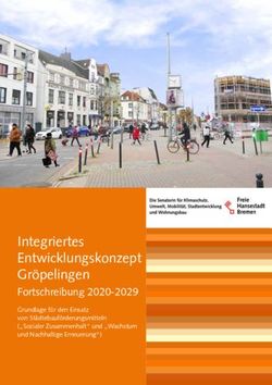 Integriertes Entwicklungskonzept Gröpelingen - Fortschreibung 2020-2029 Grundlage für den Einsatz von Städtebauförderungsmitteln "Sozialer ...