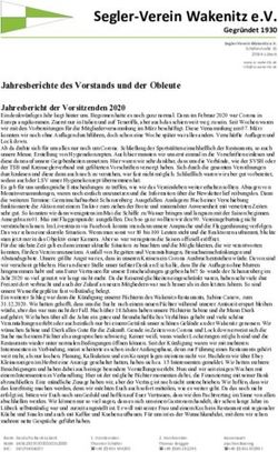 Segler-Verein Wakenitz e.V - Gegr&uuml;ndet 1930 - Segler-Verein Wakenitz eV