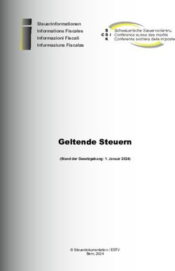 Geltende Steuern - Steuerinformationen Informations Fiscales Informazioni Fiscali Infurmaziuns Fiscalas - Eidgen&ouml;ssische Steuerverwaltung