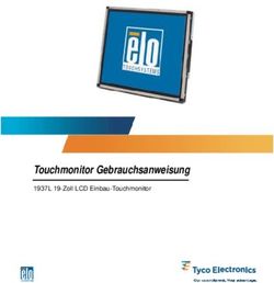 Touchmonitor Gebrauchsanweisung - 1937L 19-Zoll LCD Einbau-Touchmonitor - Elo Touch