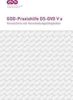 GDD-Praxishilfe DS-GVO V a - Verzeichnis von Verarbeitungstätigkeiten - EU Datenschutz ...