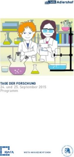 Tage der forschung 24. und 25. September 2015 Programm