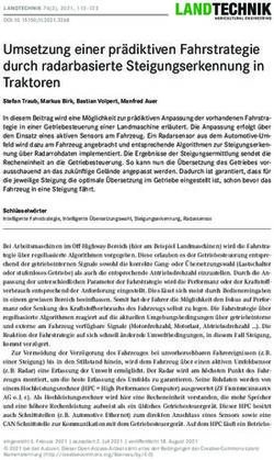 Umsetzung einer prädiktiven Fahrstrategie durch radarbasierte Steigungserkennung in Traktoren - LANDTECHNIK