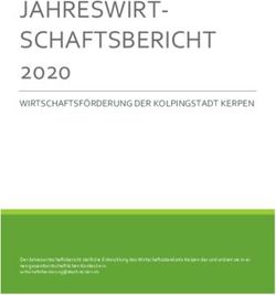 JAHRESWIRT-SCHAFTSBERICHT - 2020 WIRTSCHAFTSFÖRDERUNG DER KOLPINGSTADT KERPEN