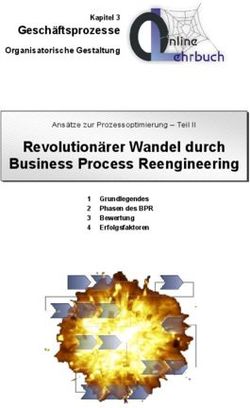 Revolutionärer Wandel durch Business Process Reengineering - Geschäftsprozesse Organisatorische Gestaltung