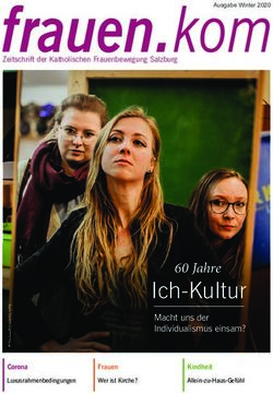 Frauen.komAusgabe Winter 2020 - Ich Kultur 60 Jahre - Katholische ...