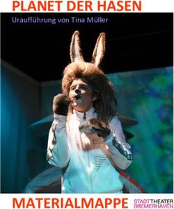 PLANET DER HASEN - MATERIALMAPPE - Uraufführung von Tina Müller - Stadttheater Bremerhaven