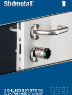 SCHLIESSSYSTEME ELEKTRISCHER ZYLINDER - S&uuml;dmetall
