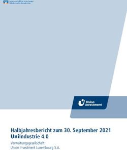 Halbjahresbericht zum 30. September 2021 UniIndustrie 4.0 - Verwaltungsgesellschaft: Union Investment Luxembourg S.A.