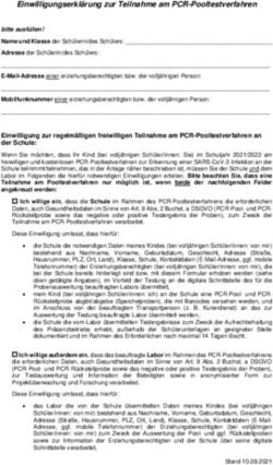 Einwilligungserkl&auml;rung zur Teilnahme am PCR-Pooltestverfahren