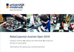 RoboCupJunior Austrian Open 2019 - Campus Technik Institut für Informatik Innsbruck 26. bis 27. April 2019 Information für Sponsoren und ...