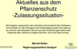 Aktuelles aus dem Pflanzenschutz -Zulassungssituation