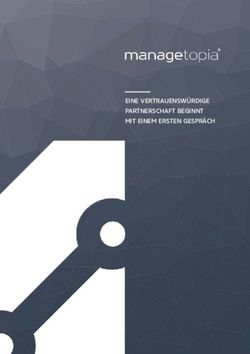 EINE VERTRAUENSWÜRDIGE PARTNERSCHAFT BEGINNT MIT EINEM ERSTEN GESPRÄCH - EINE VERTRAUENSWÜRDIGE PARTNERSCHAFT BEGINNT MIT EINEM ERSTEN GESPRÄCH