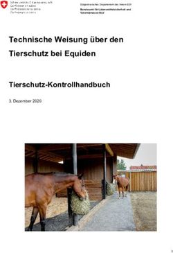 Technische Weisung &uuml;ber den Tierschutz bei Equiden Tierschutz-Kontrollhandbuch - BLV