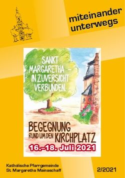 16.-18. Juli 2021 Katholische Pfarrgemeinde St. Margaretha Mainaschaff - Pfarrei St. Margaretha Mainaschaff
