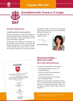 AUSGABE: M&Auml;RZ 2021 SOZIALDIENST KATH. FRAUEN E. V. LINGEN - SKF LINGEN