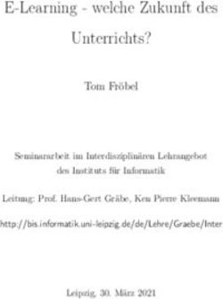 E-Learning - welche Zukunft des Unterrichts? - Institut für Informatik