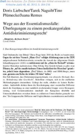 Doris Liebscher/Tarek Naguib/Tino Pl&uuml;mecke/Juana Remus Wege aus der Essentialismusfalle: &Uuml;berlegungen zu einem postkategorialen ...
