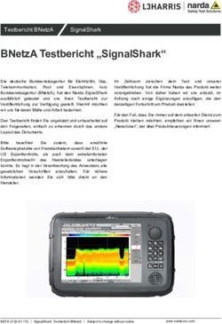 BNETZA TESTBERICHT "SIGNALSHARK" - TESTBERICHT BNETZA - NARDA SAFETY TEST SOLUTIONS