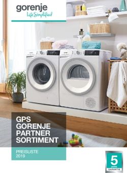 GPS GORENJE PARTNER SORTIMENT - PREISLISTE 2019