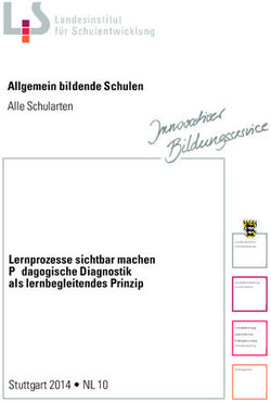 Allgemein bildende Schulen Alle Schularten - Lernprozesse sichtbar machen Pädagogische Diagnostik als lernbegleitendes Prinzip