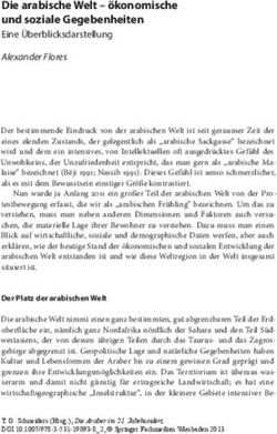 Die arabische Welt - &ouml;konomische und soziale Gegebenheiten