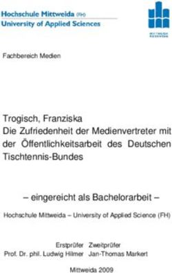 Trogisch, Franziska Die Zufriedenheit der Medienvertreter mit der Öffentlichkeitsarbeit des Deutschen Tischtennis-Bundes - Publication Server of ...