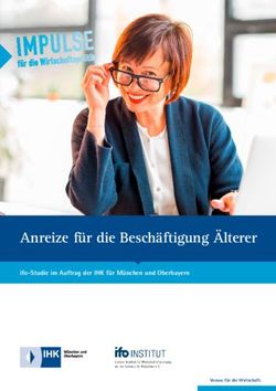 Anreize für die Beschäftigung Älterer - ifo-Studie im Auftrag der IHK für München und Oberbayern - ifo Institut