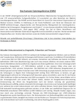 Das humane Cytomegalievirus (CMV)