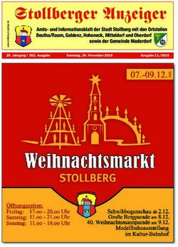 Stollberger Anzeiger - Gemeinde Niederdorf im Erzgebirge