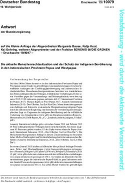 Antwort der Bundesregierung - Deutscher Bundestag