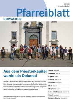 Aus dem Priesterkapitel wurde ein Dekanat - Pfarrei Sarnen