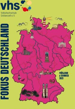 FR&Uuml;HJAHR & SOMMER 2021 - Volkshochschule Gr&ouml;benzell e. V.