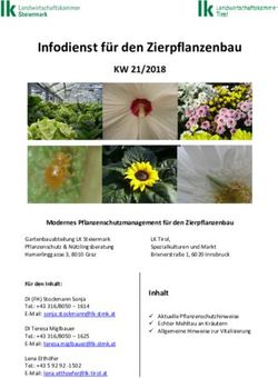 Infodienst f&uuml;r den Zierpflanzenbau - KW 21/2018