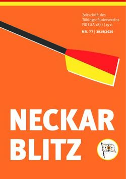 NECKAR - NR. 77 | 2019/2020 Zeitschrift des T&uuml;binger Rudervereins