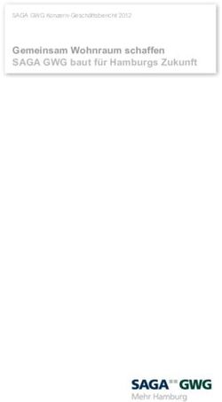 Gemeinsam Wohnraum schaffen SAGA GWG baut für Hamburgs Zukunft - SAGA GWG Konzern-Geschäftsbericht 2012