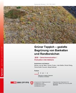 Gr&uuml;ner Teppich - gezielte Begr&uuml;nung von Banketten und Randbereichen - Agroscope